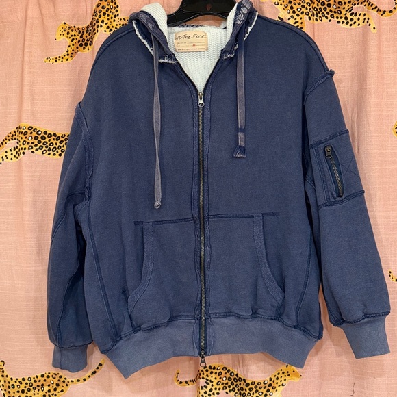 Free People We The Free By Your Side Lined Zip Up Hoodie - Picture 5 of 10